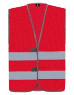 Korntex Sicherheitsweste Passau mit Reflexstreifen, Signal Orange M/L, KX010 – Rosso