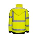 Korntex Hi-Vis Regenjacke Kaunas, 100% Polyester, Signal Orange S, KX020 – Bild 5