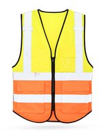 Gilet di sicurezza multifunzionale "Munich – Signal Yellow/Signal Orange