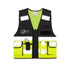 Korntex Taktische Weste Bonn mit Taschen und Reflexstreifen, Signal Yellow M/XL, KX040 – Bild 3