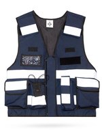 Taktische Weste Bonn mit Taschen und Reflexstreifen – Dark Navy