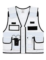 Korntex Taktische Weste Bonn mit Taschen und Reflexstreifen, Signal Yellow M/XL, KX040 – Bianco