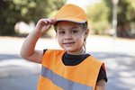 Korntex Hi-Vis Cap Montpelier mit Reflektoren für Kinder, Signal Orange One Size, KX058K – Bild 1