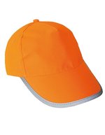Korntex Hi-Vis Cap Montpelier mit Reflektoren für Kinder – Signal Orange