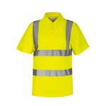 Korntex Hi-Vis Polo Shirt mit Reflexstreifen, Signal Orange S, KX070 – Bild 3