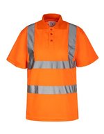 Korntex Hi-Vis Polo Shirt mit Reflexstreifen – Signal Orange