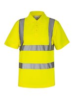 Korntex Hi-Vis Polo Shirt mit Reflexstreifen – Signal Yellow