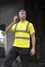 Korntex Hi-Vis Basic T-Shirt Cordoba Polyester, Black S, KX071 – Bild 1