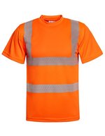 Korntex Hi-Vis T-Shirt mit segmentierten Reflexionsstreifen – Signal Orange