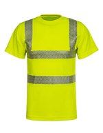 Korntex Hi-Vis T-Shirt mit segmentierten Reflexionsstreifen – Signal Yellow