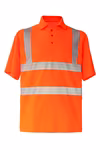 Korntex Hi-Vis Broken Reflective Polo-Shirt Manchester, Signal Yellow 3XL, KX073 – immagine 3