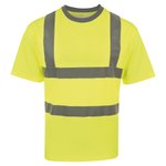 Korntex Hi-Vis T-Shirt Barcelona mit Reflektoren, Black S, KX074 – Bild 3