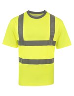 Korntex Hi-Vis T-Shirt Barcelona mit Reflektoren – Signal Yellow