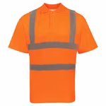 Korntex Hi-Vis Polycotton Polo "Cambridge, Signal Orange M, KX075 – immagine 3