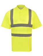 Korntex Hi-Vis Polycotton Polo "Cambridge – Signal Yellow