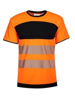 Korntex Hi-Vis T-Shirt mit Druckfläche, Signal Orange/Black S, KX1000 – Bild 2