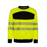 Korntex EOS Hi-Vis Sweatshirt mit Druckfläche, Signal Orange/Black S, KX1001 – Bild 3