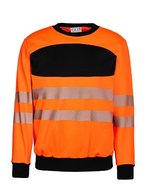 Korntex EOS Hi-Vis Sweatshirt mit Druckfläche – Signal Orange/Black
