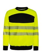 Korntex EOS Hi-Vis Sweatshirt mit Druckfläche – Signal Yellow/Black