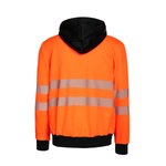 Korntex Hi-Vis Arbeits-Hoody mit Druckfläche, Signal Orange/Black S, KX1002 – Bild 4