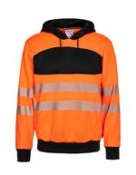Korntex Hi-Vis Arbeits-Hoody mit Druckfläche – Signal Orange/Black