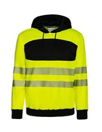 Korntex Hi-Vis Arbeits-Hoody mit Druckfläche – Signal Yellow/Black