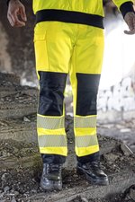 Korntex Hi-Vis Arbeits­hosen mit Druckflächen, Signal Orange/Black 24, KX1005 – Bild 1