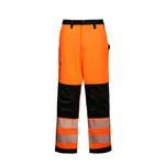 Korntex Hi-Vis Arbeits­hosen mit Druckflächen, Signal Orange/Black 24, KX1005 – Bild 3