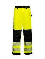 Korntex Hi-Vis Arbeits­hosen mit Druckflächen – Signal Yellow/Black