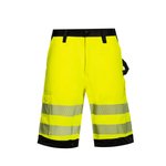 Korntex Hi-Vis Workwear Shorts mit Reflektoren, Signal Orange/Black 46, KX1006 – Bild 3