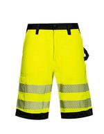 Korntex Hi-Vis Workwear Shorts mit Reflektoren – Signal Yellow/Black