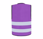 Korntex Gilet de sécurité avec bandes réfléchissantes pour enfants, Blue S (7-12 Jahre), KX100K – image 4