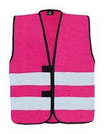 Korntex Sicherheitsweste mit Reflexstreifen für Kinder, Yellow/Orange S (7-12 Jahre), KX100K – Magenta