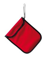 Korntex Knitted Aufbewahrungsbeutel mit Klettverschluss, Black 25 x 17 cm, KX101 – Red