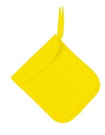 Korntex Knitted Aufbewahrungsbeutel mit Klettverschluss, Black 25 x 17 cm, KX101 – Signal Yellow