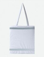 Korntex Warnsac® Reflektierende Einkaufstasche, Black ca. 38 x 42 cm, KX105 – White
