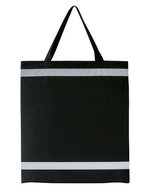 Korntex Warnsac® Reflektierende Einkaufstasche 38x42 cm, Black ca. 38 x 42 cm, KX109 – Bild 2