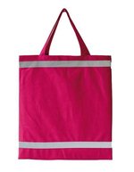 Korntex Warnsac® Reflektierende Einkaufstasche 38x42 cm, Black ca. 38 x 42 cm, KX109 – Magenta