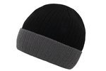 Korntex Two-Tone Beanie aus Polyacryl, Black/Grey One Size, KX116 – Bild 3