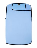 Korntex Ärmellose Warnweste Sylt mit Klettverschluss, Black XS, KX117 – Sky Blue