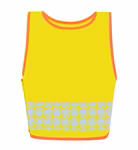Korntex Gilet de sécurité enfants Funtastic Wildlife, Dog Yellow XS (3-6 Jahre), KX119K – image 4