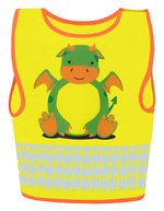 Korntex Sicherheitsweste Kinder Funtastic Wildlife – Dragon Yellow