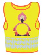 Korntex Sicherheitsweste Kinder Funtastic Wildlife – Flamingo Yellow