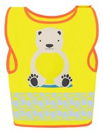 Korntex Sicherheitsweste Kinder Funtastic Wildlife, Dog Yellow XS (3-6 Jahre), KX119K – Ice Bear Yellow