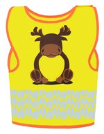 Korntex Sicherheitsweste Kinder Funtastic Wildlife, Dog Yellow XS (3-6 Jahre), KX119K – Moose Yellow