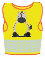 Korntex Sicherheitsweste Kinder Funtastic Wildlife, Dog Yellow XS (3-6 Jahre), KX119K – Zebra Yellow