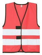 Mesh Safety Vest for Children Korfu – Rose neon
