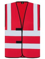 Korntex Hi-Vis Warnweste mit 4 Reflexstreifen, Signal Yellow XL, KX140 – Rouge