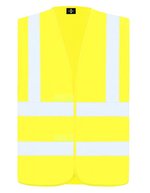 Hi-Vis Warnweste mit 4 Reflexstreifen – Signal Yellow