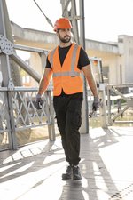 Korntex Hi-Vis Sicherheitsweste mit 3 Reflektoren, Signal Orange L, KX141 – Bild 1